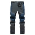 thumbnail image 1 of Yaoyar Men's Weather Ready Trekking Trousers Solid Color Panel Design with Button Zipper Placket Athletic Pockets Water Resistant Quick Dry Fabric Full Length Pants,M,Gray, 1 of 2