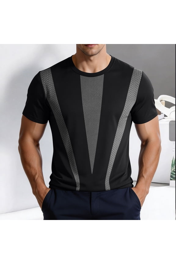 Men's Workout T Shirts Ice Silk Speed Drying Mesh Breathable Short Sleeve Athletic Gym Running Lightweight Performance Tee Tops
