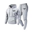 thumbnail image 1 of Yaoyar Mens 2 Piece Polar Fleece Tracksuits Hooded Sweatshirts and Jogger Casual Sweatsuit Set Big And Tall Hoodies Tracksuit, 1 of 5
