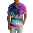 thumbnail image 1 of Yaoyar Mens 2026 Summer Stylish Graphic Hawaiian Shirts - Short Sleeve Loose Button Down Casual Collared Beach Shirts, 1 of 5