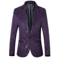 thumbnail image 1 of Yaoyar Mens Blazer Fashion Casual Personality Handsome Printed Tuxedo Suit Jacket for Party Banquet Dinner Wedding Purple 6XL, 1 of 7