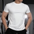 thumbnail image 1 of Yaoyar Mens Compression Shirts Short Sleeve Athletic Workout T-Shirt Running Tops Cool Dry Active Gym Undershirt, 1 of 8
