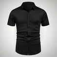 thumbnail image 1 of Yaoyar Mens Dress Shirt Long Sleeve Casual Button Down Shirts Regular Fit Inner Contrast Shirt for Business Party, 1 of 6
