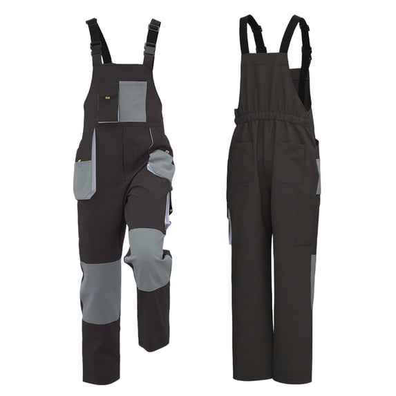 Yaoyar Mens Fashionable Color Blocked Work Clothes Multi Pocket Work Pants veralls Stylish Color-Blocked Workwear Loose Fit Design Casual Trousers