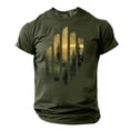thumbnail image 1 of Yaoyar Mens Funny Print T Shirt Casual Short Sleeve Jungle Print Summer Crew Neck Vintage Tops Casual Breathable Tee Short Sleeve, 1 of 4
