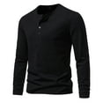 thumbnail image 1 of Yaoyar Mens Henley Long/Short Sleeve T-Shirt Cotton Casual Shirt, 1 of 5