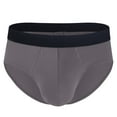 thumbnail image 1 of Yaoyar Mens Household Fallow Underwear Briefs Open-fly Briefs Breathable men’s Underwear Dark Gray M, 1 of 3