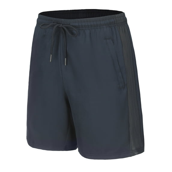 Yaoyar Mens Quick-dry Shorts Casual Elastic Waist Athletic Gym Shorts Low-waist with Pockets