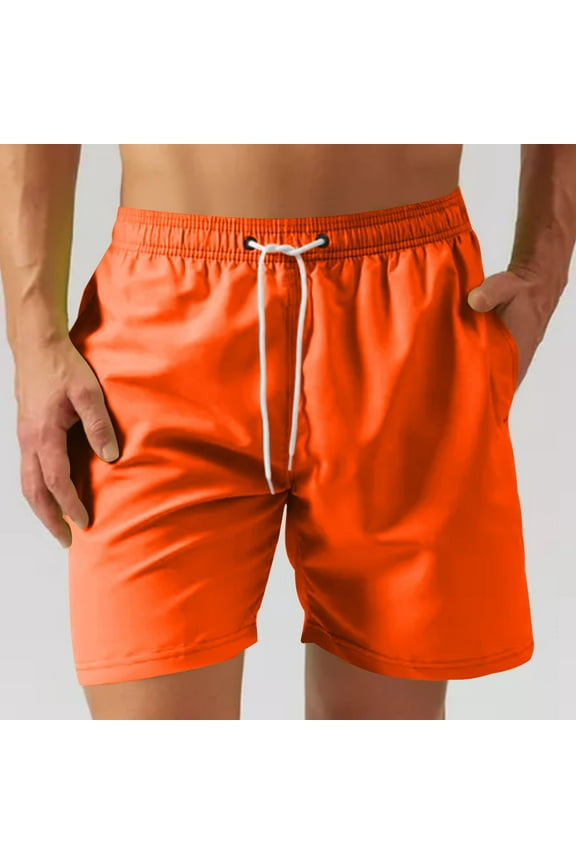 Mens Running Quarter Length Shorts Double Layer Construction Mesh Lined Pockets Zipper Closure Drawstring Waist Four Inch Athletic Shorts