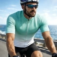 thumbnail image 1 of Yaoyar Mens Short-Sleeved Cycling Jersey Quick-Drying Sun-Protective Zippered Short-Sleeved Stand-Up Collar With Pockets Road Cycling Jersey, 1 of 4