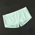 thumbnail image 1 of Yaoyar Mens Solid Color Elastic Waist Summer Underwear Base Layer Boxer Briefs Stretch Soft Fabric Boxer Briefs For Men Lightweight Breathable Design Underwear Boxer Briefs,Light Blue,M, 1 of 6