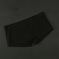 thumbnail image 1 of Yaoyar Mens Solid Color Elastic Waist Summer Underwear Base Layer Boxer Briefs Stretch Soft Fabric Boxer Briefs For Men Lightweight Breathable Design Underwear Boxer Briefs,Black,L, 1 of 6