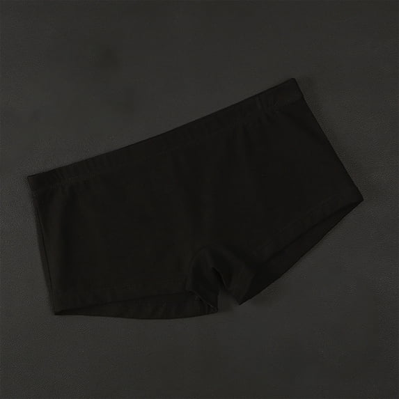 Yaoyar Mens Solid Color Elastic Waist Summer Underwear Base Layer Boxer Briefs Stretch Soft Fabric Boxer Briefs For Men Lightweight Breathable Design Underwear Boxer Briefs,Black,L