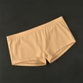 thumbnail image 1 of Yaoyar Mens Solid Color Elastic Waist Summer Underwear Base Layer Boxer Briefs Stretch Soft Fabric Boxer Briefs For Men Lightweight Breathable Design Underwear Boxer Briefs,Khaki,M, 1 of 6