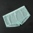 thumbnail image 1 of Yaoyar Mens Solid Color Mesh Elastic Waist Summer Underwear Base Layer Boxer Briefs Stretch Soft Fabric Boxer Briefs For Men Lightweight Breathable Design Underwear Boxer Briefs,Light Blue,XL, 1 of 5