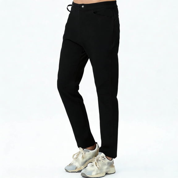 Yaoyar Mens Solid Color Thickened Corduroy Pullover Small V-Neck Lapel Long-Sleeved Sweatshirt Top Hoodless Sweatshirt