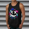 thumbnail image 1 of Yaoyar Mens Summer Fashion Sports Vest Casual Sleeveless Printed Round Neck Vest Top Sleeveless Graphic Vest For Summer Men Casual Fashion Pullover Round Neck Sports Tank Sleeveless Tops, 1 of 4