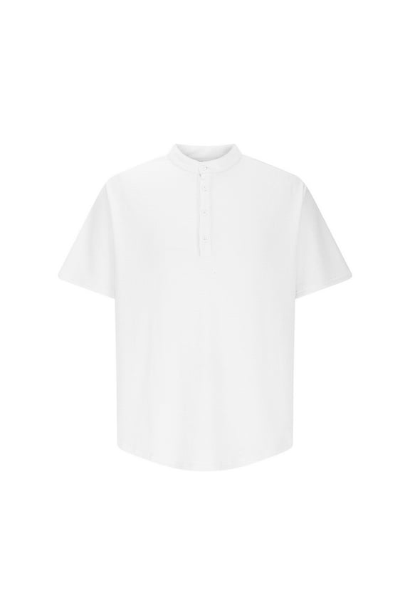 Mens Summer New Stripe Print Short Sleeve Casual Shirt Relaxed Fit Design Fashion Style Short Sleeve Camp Shirt