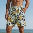 thumbnail image 1 of Yaoyar Mens Swim Trunks Hawaiian Beach Shorts Quick Dry Board Shorts Bathing Suits Swimwear with Mesh Lining Pockets, 1 of 7