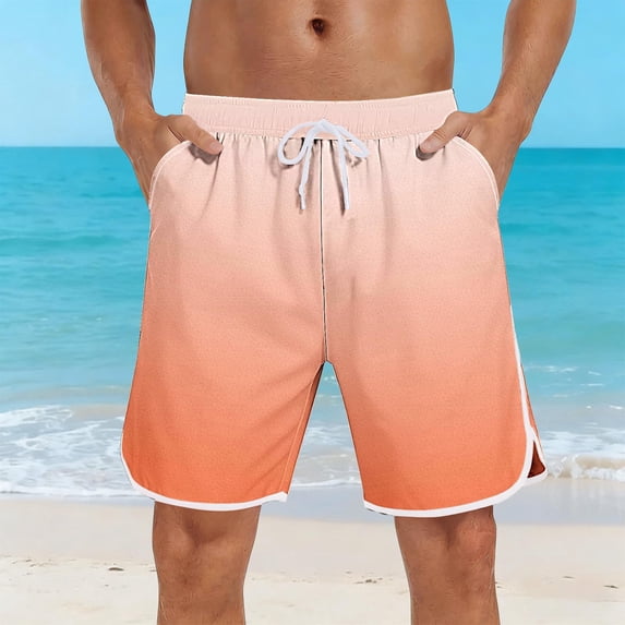 Yaoyar Mens Swim Trunks with Mesh Liner Quick Dry Bathing Suits Beach Vacation Swimsuit Board Shorts