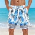 thumbnail image 1 of Yaoyar Mens Swim Trunks with Mesh Liner Quick Dry Bathing Suits Beach Vacation Swimsuit Board Shorts, 1 of 7