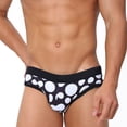 thumbnail image 1 of Yaoyar Mens Swimwear Low Rise Swim Briefs Black and Red Quick-Drying Contrast Color Swimsuit Swimming Briefs with Drawstring, 1 of 8