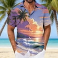 thumbnail image 1 of Yaoyar Mens Tropical Shirts Short Sleeve Tree Button up Tropical Shirts Printed Comfortable Clothes for Beach Vacation Dating, 1 of 6