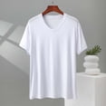 thumbnail image 1 of Yaoyar Mens Tshirts Casual Short Sleeve Crewneck Shirts Oversized Basic Solid Shirts Plus Size Modal Sports Casual Top, 1 of 6