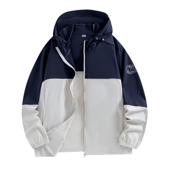 Yaoyar Mens UPF 50+ Light Jacket Full Zip Sun Protection Hoodie Summer Long Sleeve Shirt Hiking Fishing Outdoor with Pockets