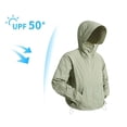 thumbnail image 1 of Yaoyar Mens UPF 50+ Sun Solid Color Outdoor Sunscreen Climb Sport Run Pocket Zipper Lightweight Hoodie Shirts Long Sleeve Fishing Shirts, 1 of 3