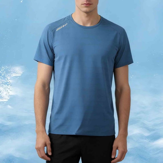Baby Rash Ad Yaoyar Mens Workout T-Shirts Dry Fit Sun Protection Athletic Short ...