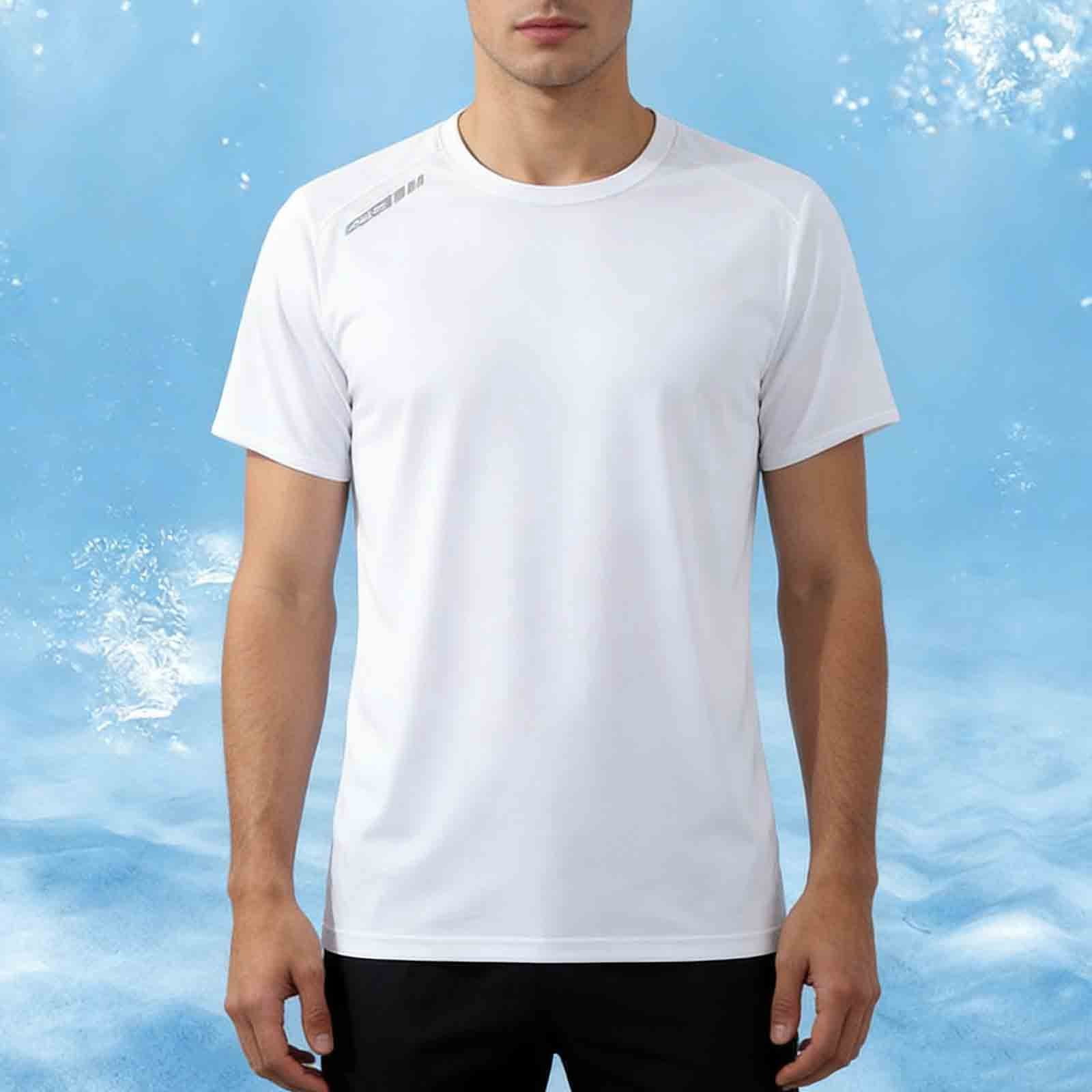 Baby Rash Ad Yaoyar Mens Workout T-Shirts Dry Fit Sun Protection Athletic Short ...