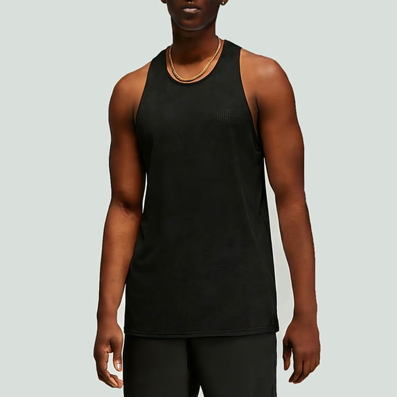 Yaoyar Mens Workout Tank Tops Quick Dry Athletic Gym Longline Loose Tank Breathable Soft Sleeveless Running Training Vest