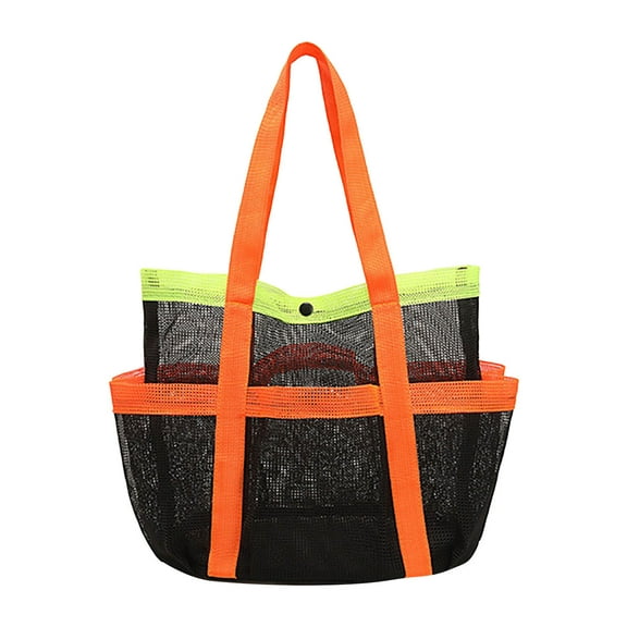 Yaoyar Mesh Beach Bag Swimming Bag, Large Capacity Beach Bags for Women, Beach Tote Bag with Multi Functional Pockets for Family Travel/Vacation