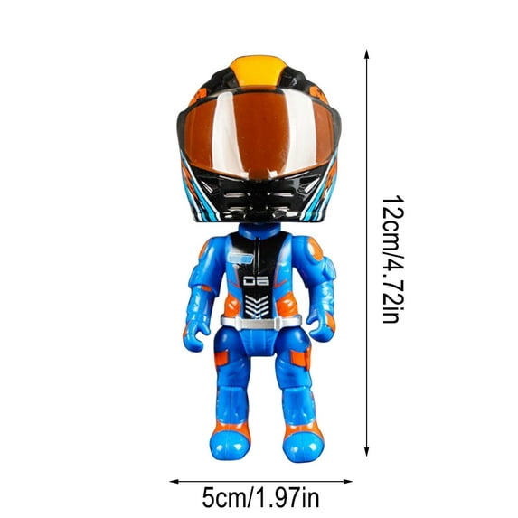 Yaoyar Motorcycle Rider Figures, Alloy Motorcycle Helmets, Transforming Racing Drivers Toys, Gifts, Decorations