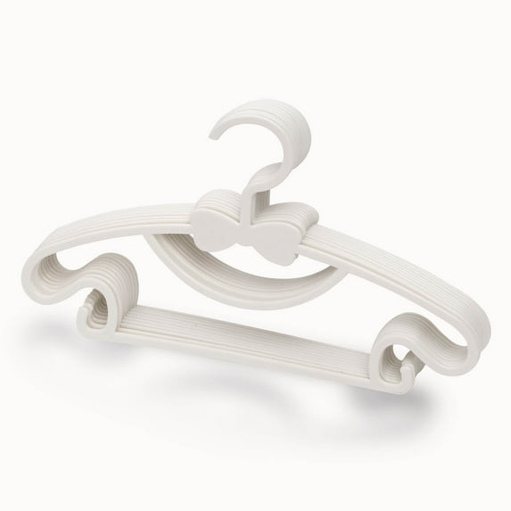 Yaoyar Non-Slip Kids Baby Clothes Hangers,10PCS Baby Hangers for Nursery Closet,Kids Storage Hangers Plastic Thicken Bow Knot Coat Drying Hanger for Toddler Baby