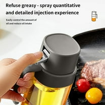 Yaoyar Olive Oil Dispenser, 2 in 1 Oil Sprayer for Cooking, Glass Oil Spray Bottle with Pourer, Food-grade Oil Dispenser and Oil Sprayer for Kitchen, Salad, Frying, BBQ