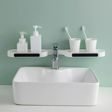 Yaoyar Over Toilet Storage Rack Self Adhesive Toilet Shelf Bathroom Organizer Shelf Above Toilet Shelf Bathroom Storage Bathroom Shelves Over Toilet Shelf White