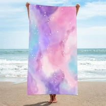 Yaoyar Oversized Beach Towel 80x160cm Pool Towel for Adult Extra Large Beach Towels Absorbent Turkish Bath Towel Microfiber Towels for Adults Men Women Gift