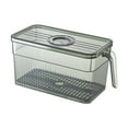 thumbnail image 1 of Yaoyar Plastic Food Storage Produce Containers for Fridge, Stackable Lettuce Keeper for Refrigerator with Removable Drain Tray Keep Fresh for Vegetables/Fruit/Berry/Salad, 1 of 3