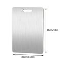 thumbnail image 1 of Yaoyar Pure Titanium Cutting Board- Dishwasher Safe Stainless Steel Cutting Boards for Kitchen, BPA Free Reversible Chopping Board for Countertop Meal Prep and Serving Kitchen Necessities, 1 of 9