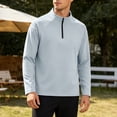 thumbnail image 1 of Yaoyar Quarter Zip Golf Pullover Men Dry Fit Long Sleeve Performance Wicking Mock Neck 1/4 Zip Pullover Mens Sweatshirt, 1 of 5