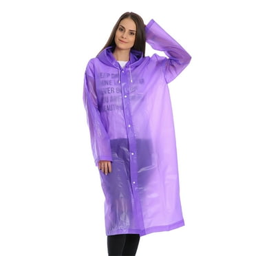 Yaoyar Rain Ponchos Raincoats for Adults, Reusable Rain Jacket Coats with Hood for Family Travel under $5