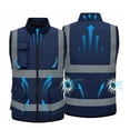 thumbnail image 1 of Yaoyar Reflective Security Safety Vests Heavy Duty with Pockets and Front Zipper Workwear Waistcoat Fishing Waistcoat Without Accessories, 1 of 7