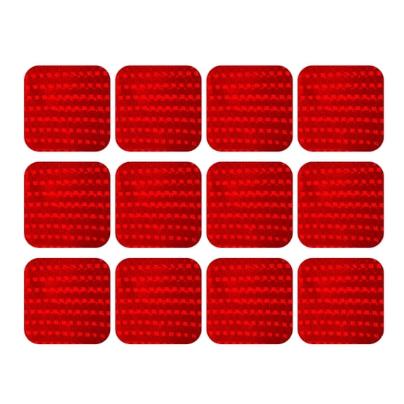 Yaoyar Reflective Stickers 12 PCS High Visibility Reflective Tape Waterproof Reflective Strips Bulk Safety Reflective Tape for Car Motorcycle Bike Trailer