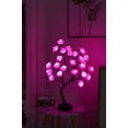thumbnail image 1 of Yaoyar Rose Flower Table Tree Light 24 LEDs Desk Top Bonsai Lighted Tree Battery Operated USB Plug Powered Tree Table Lamp Rose Flower Desk Tree Lamp For Home Party We Romantic Gifts, 1 of 6