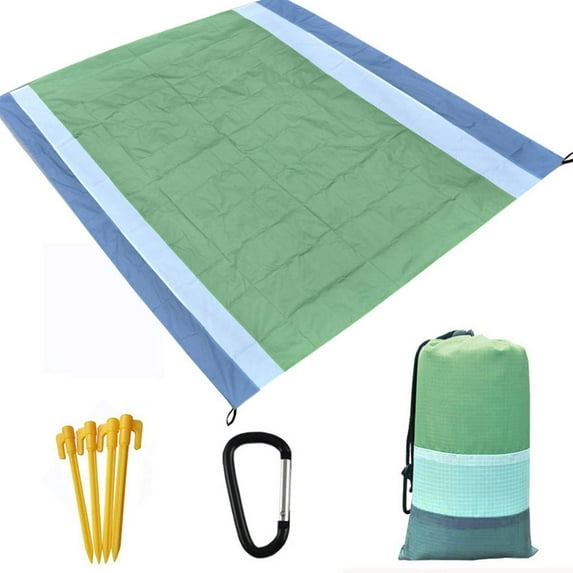 Yaoyar Sandfree Beach Blanket, Oversized Waterproof Sandproof Picnic Blanket, Quick Drying Lightweight Family Mat Outdoor Travel, Camping, Hiking, Music Festival under $10
