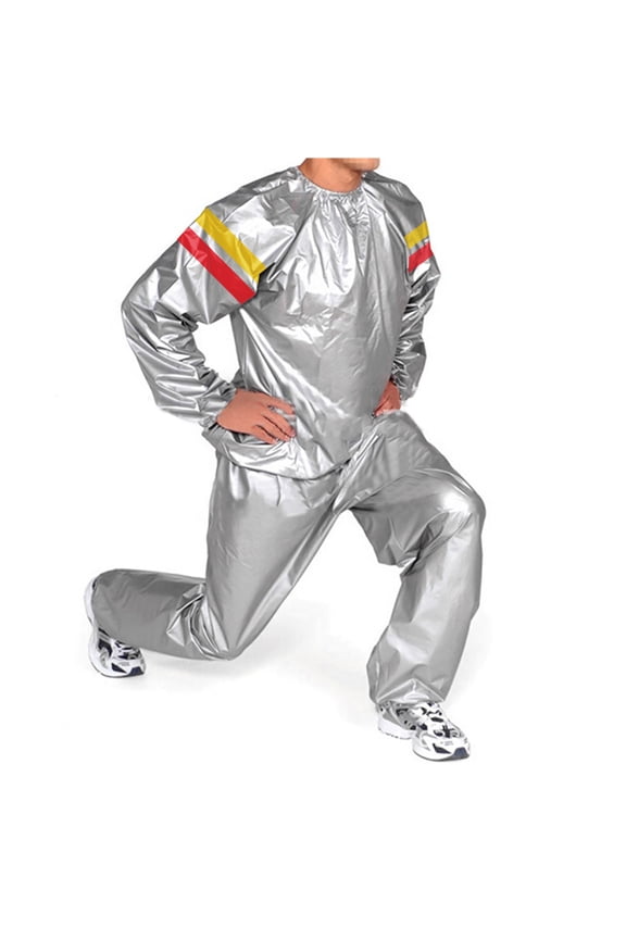 Sauna Training Outfit for Men, Full Body Sweat Suit for Gym Workouts and Thermal Activity, Fitness Gear Set