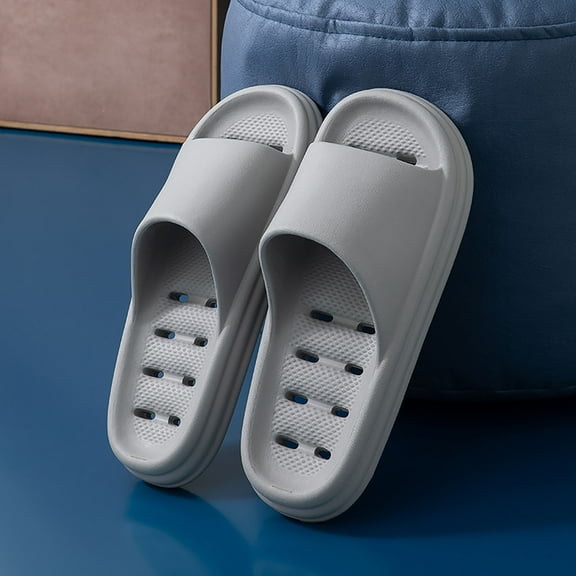Yaoyar Shower Shoes Quick Dry Non-Slip Bathroom Slippers for Men Women Dorm Home Slides Home Indoor Odor Bathroom Leaking Slippers