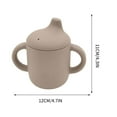 thumbnail image 1 of Yaoyar Silicone Baby Training Cup Infant Silicone Learning Drink Cup,Shatterproof Toddler Sippy Cups with Straw,Open Cup for Baby, 1 of 5